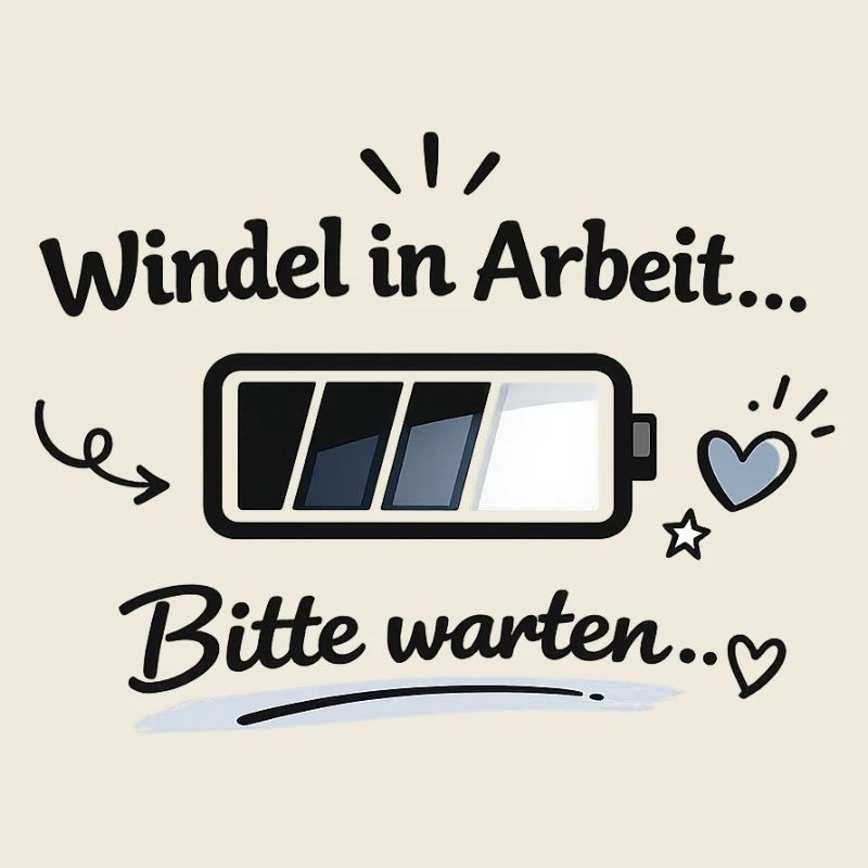 Windel in Arbeit - Bitte warten