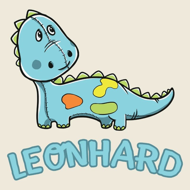 Dinosaurier lustig Kind Leonhard Geschenk Geburtst
