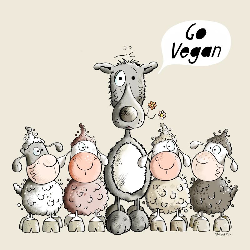 Go Vegan Wolf