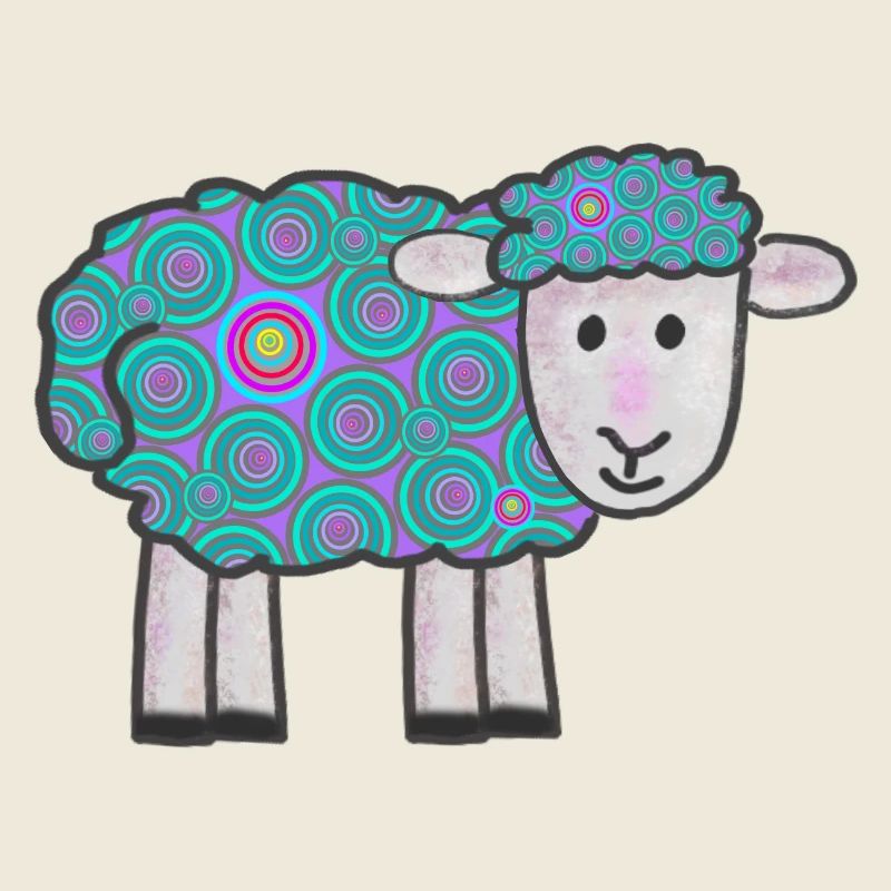 Spiral Sheep Pattern