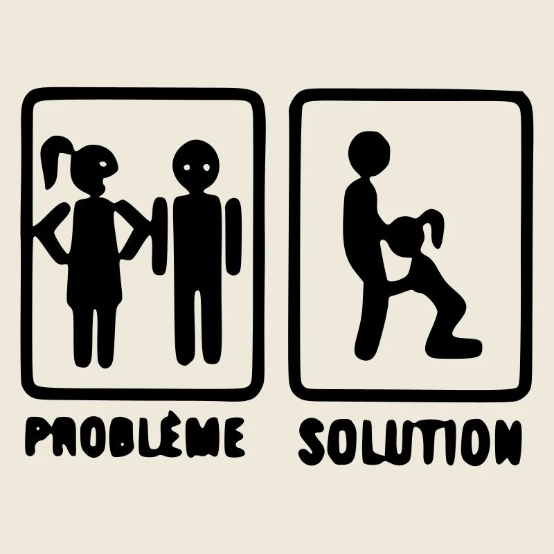 problème solution motif original t-shirt, mug,