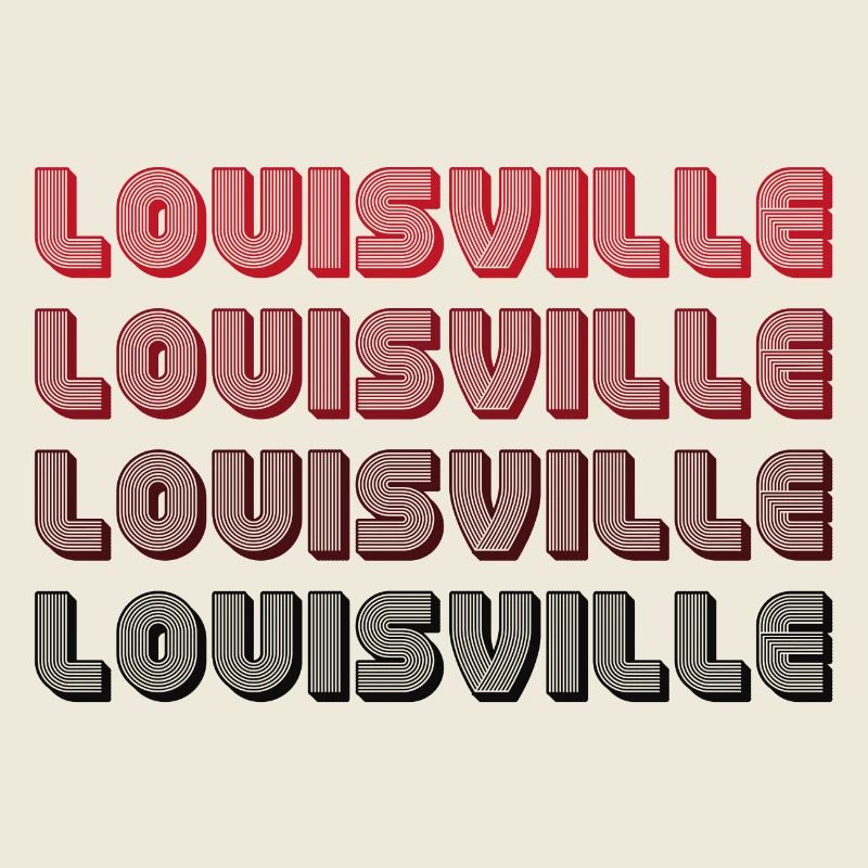 Louisville Gradient Typografie