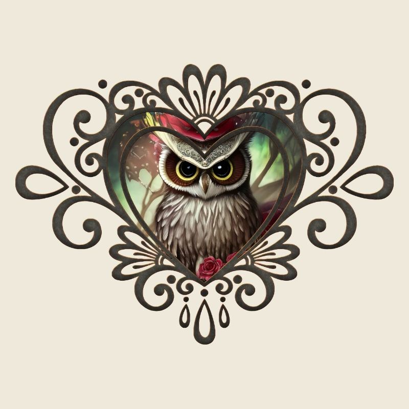 Schöne Eule, der Vogel der Nacht