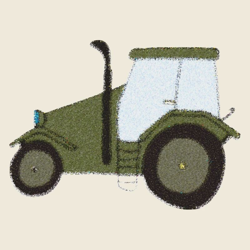 traktor oldtimer impressionismus