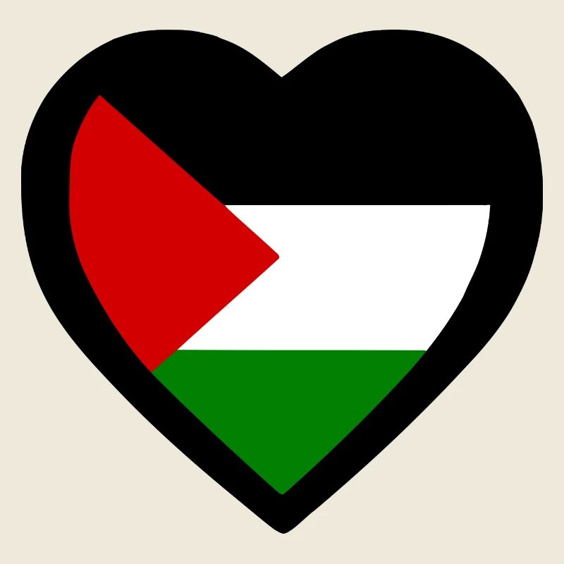 Free palestine heart