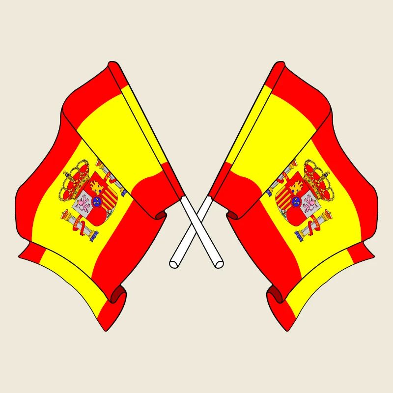 Deux drapeaux Espagne