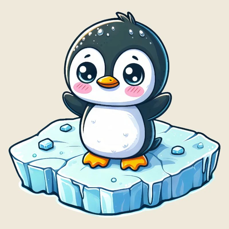 Pinguin, Schmelzendes Eis, Südpol