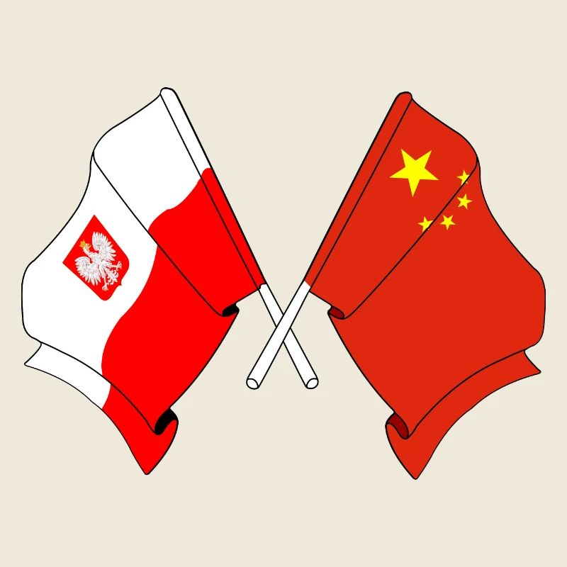 Drapeau de la Pologne, drapeau de la Chine