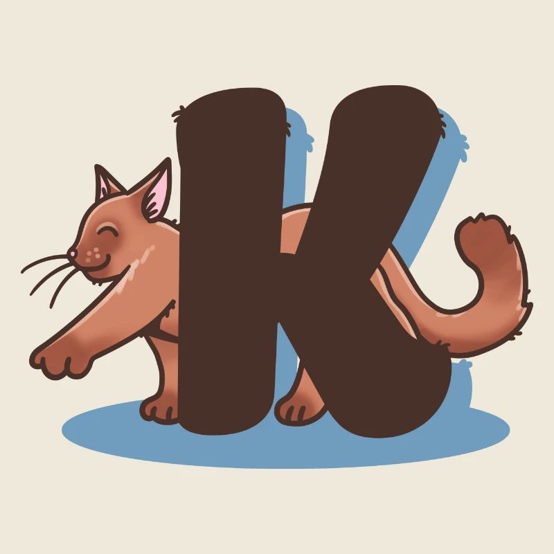 Lettre K chat