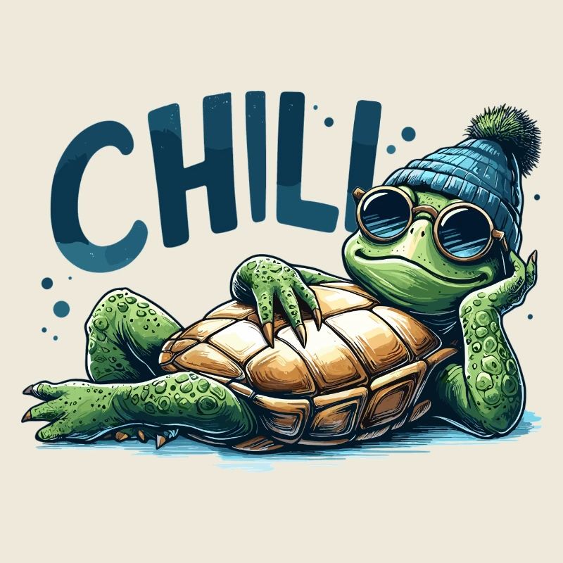 Chill Toad Turtle Cool Chill Gift
