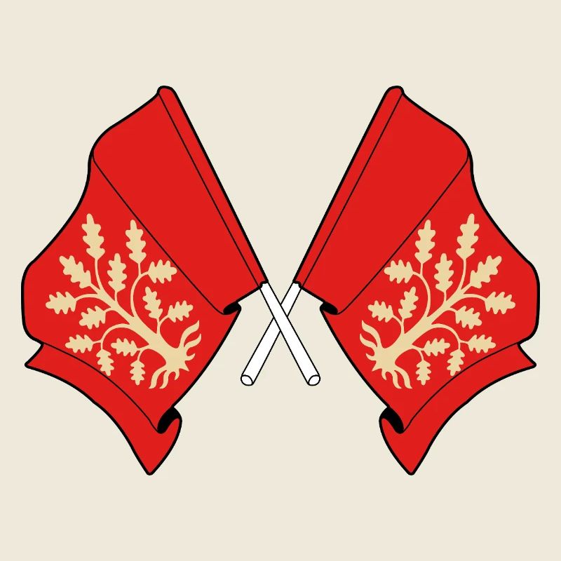 Drapeaux croisés de la conception symbolique d’Agder