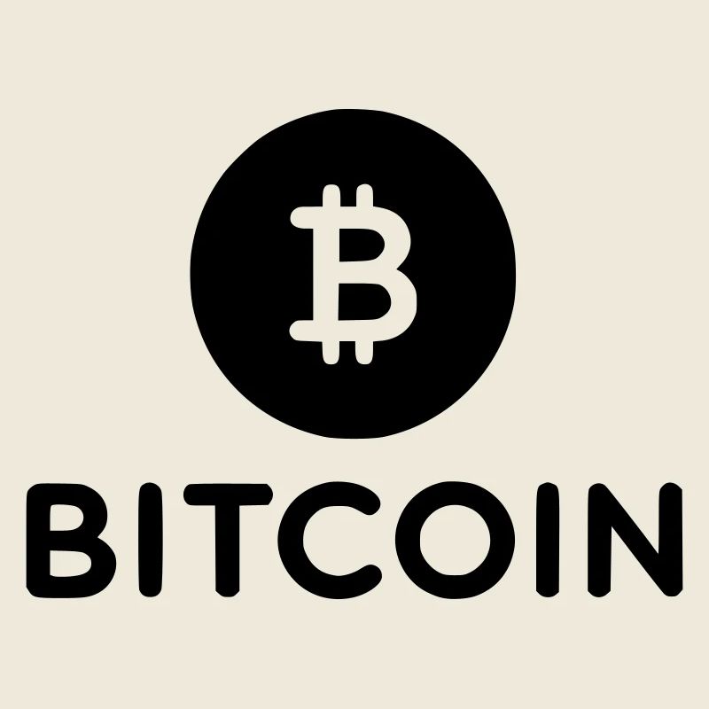 Bitcoin mit rundem Icon
