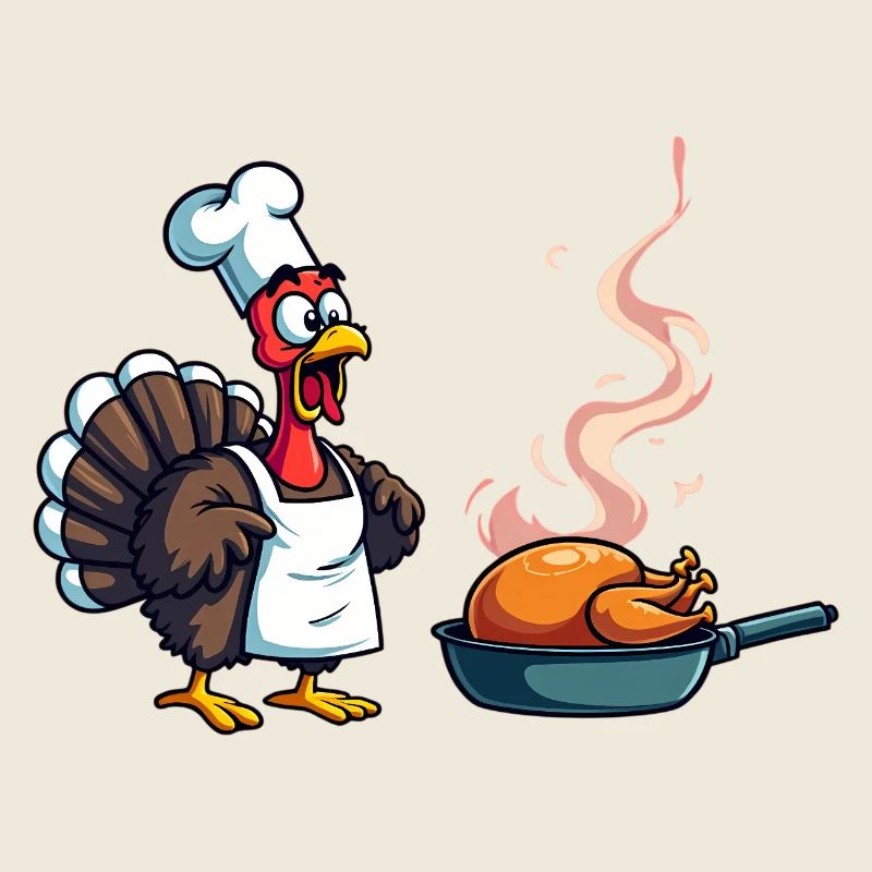 Cuisinier de dinde de Thanksgiving