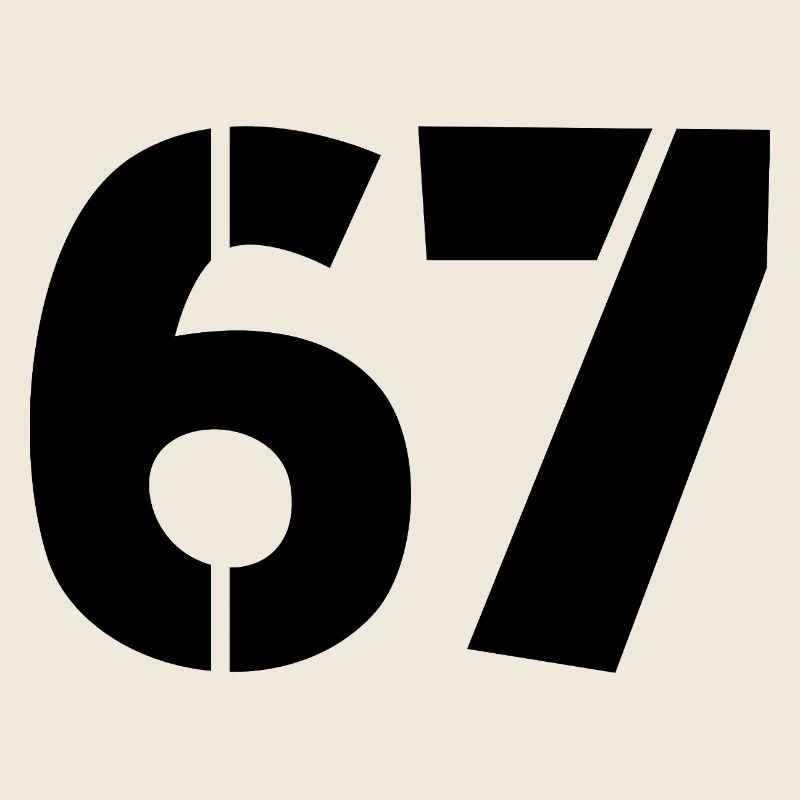 Fun 67 Number 6-7 6 7 Six Seven