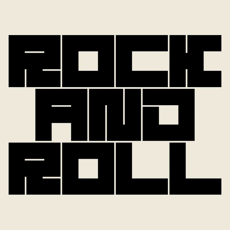Rock and Roll Typography Design