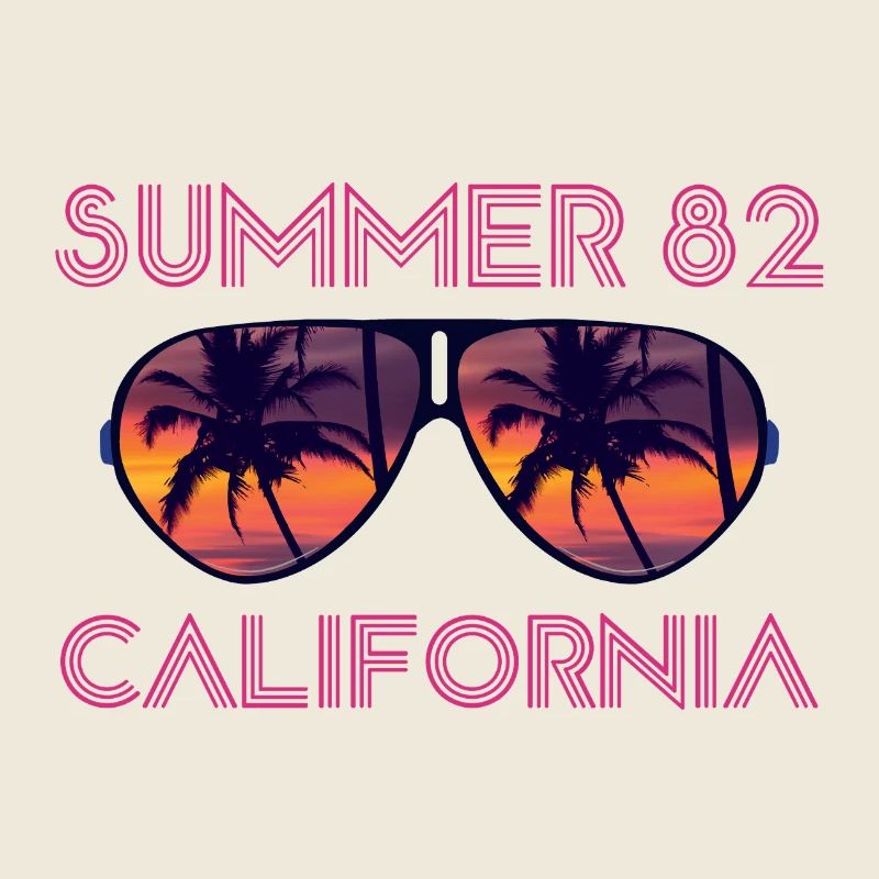 Summer 82 California - Retro Sunset Sunglasses