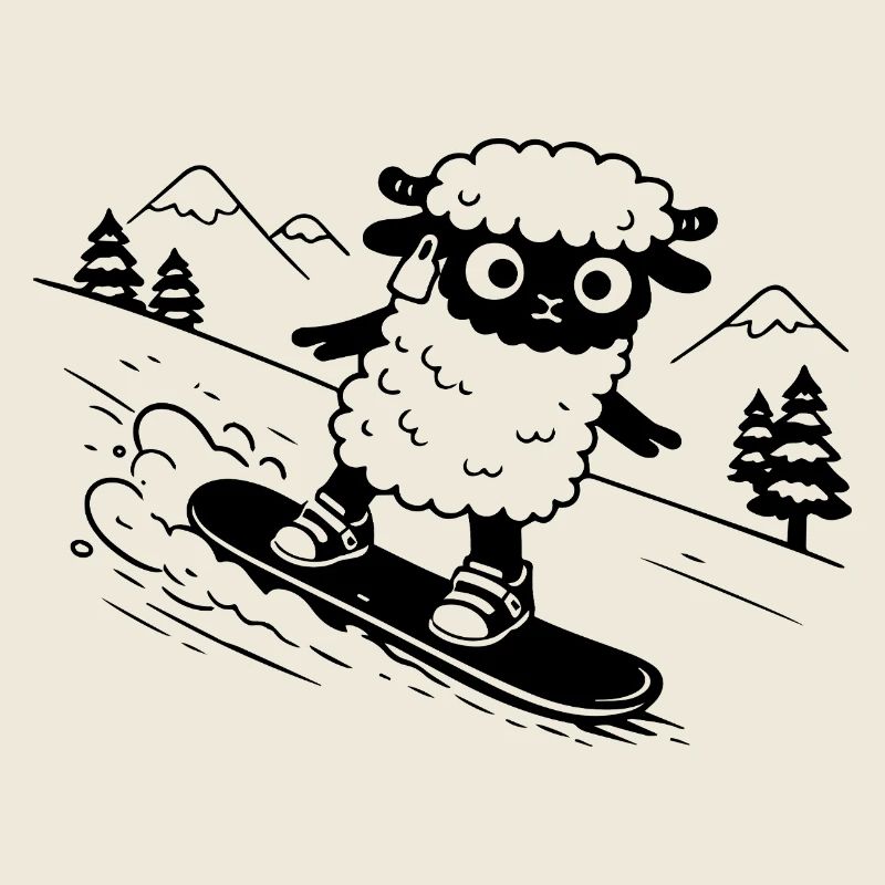 Snowboard-Schafe
