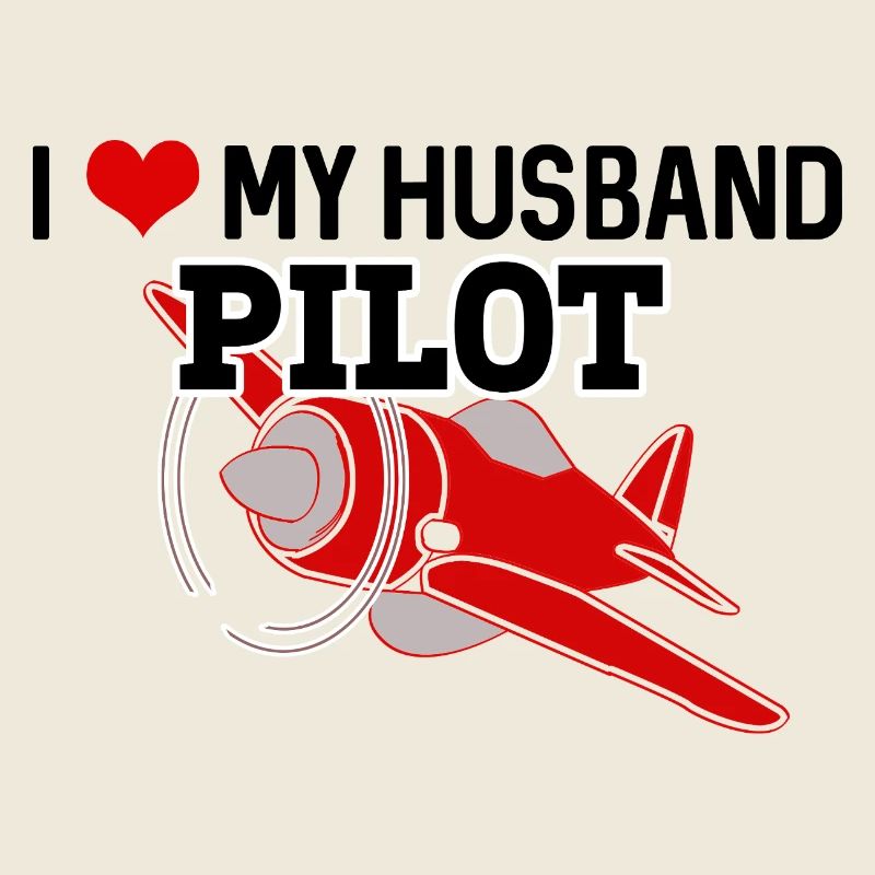 Stolze Frau eines Piloten