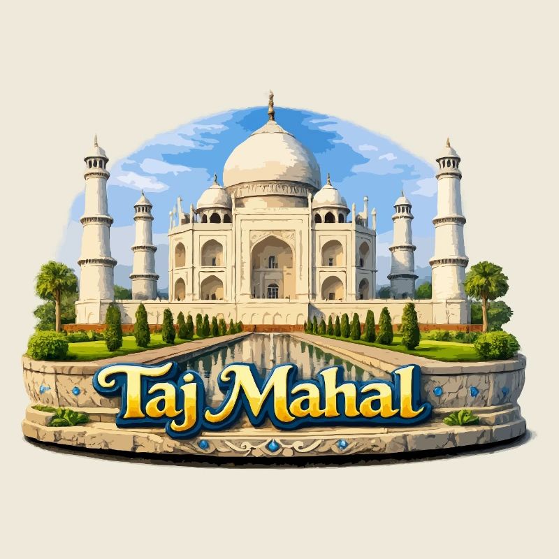 Taj Mahal Illustration