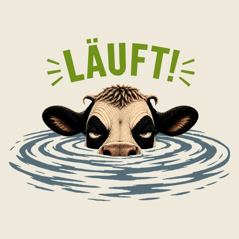 Die genervte Kuh- Motiv LÄUFT