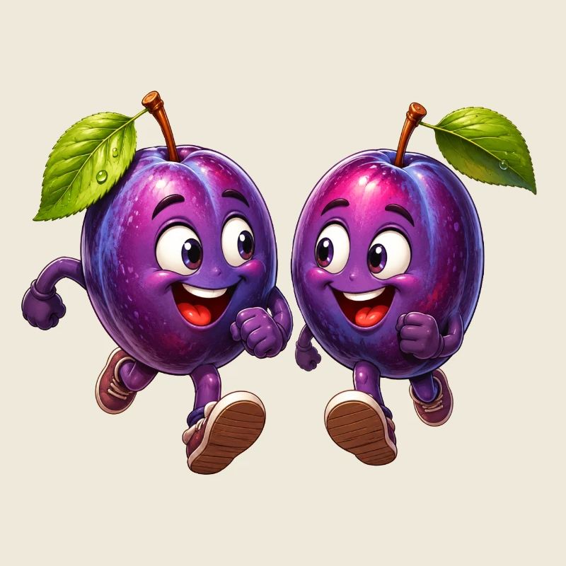 Funny plums