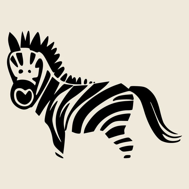 Zebra Design schwarz/ weiss