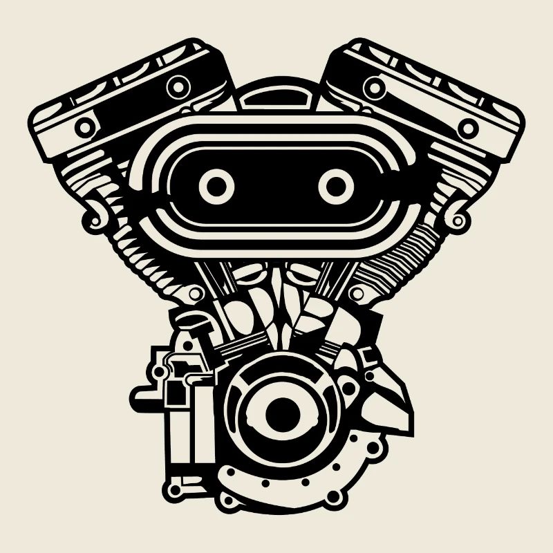 Motorcycle Engine / Engine 02_black