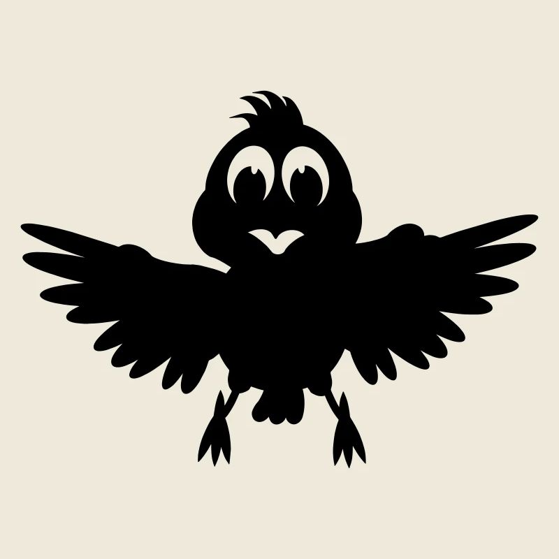 Image d’ombre d’oiseau aux ailes déployées