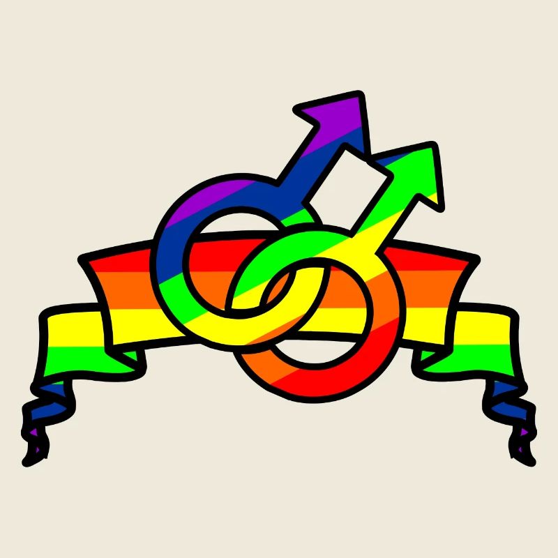 Rainbow gay pride logo 3