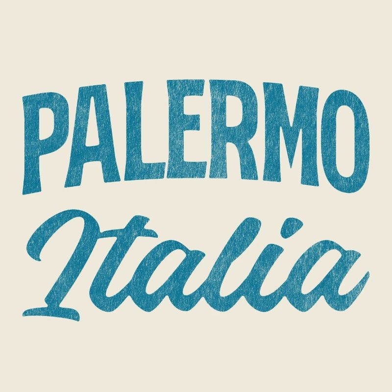Palermo Italia Script Logo