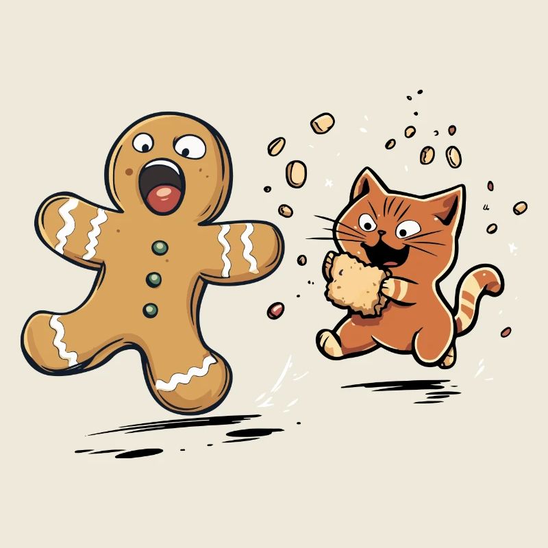 Chat de Noël, Dent sucrée, Amateur de biscuits