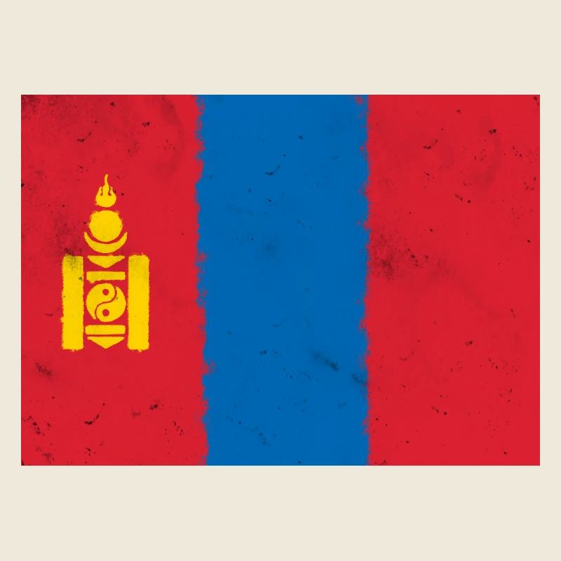 Drapeau de la Mongolie