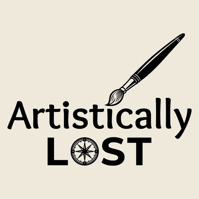 Artistically Lost Compass Map Design