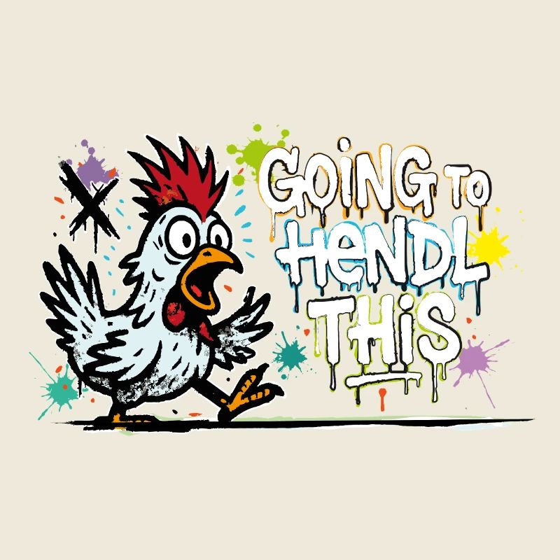 Going to Hendl This Graffiti Denglisch Spruch