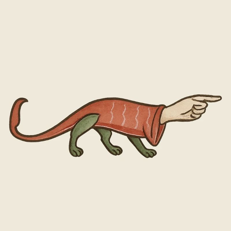 Medieval Paw Pointer Finger - MARGINALIA