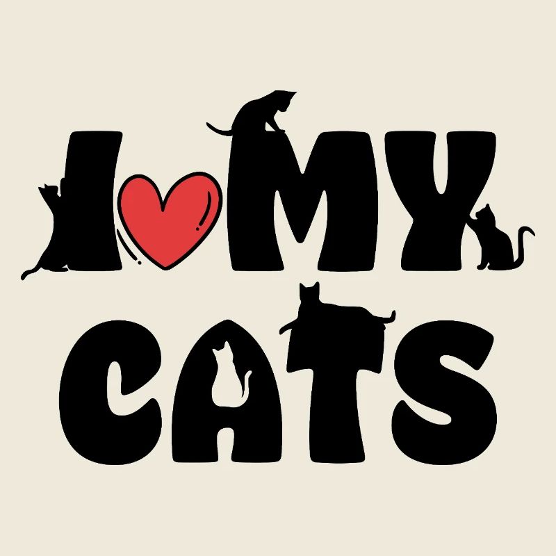 J’adore le design de l’amoureuse des chats de mes chats