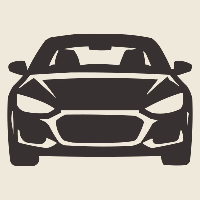 Frontansicht Auto Silhouette