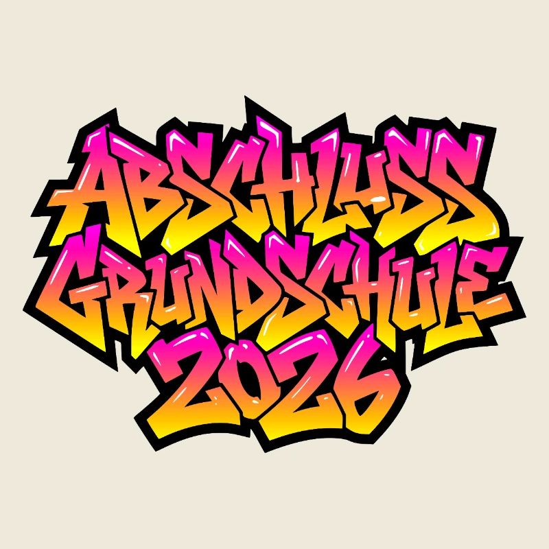 Grundschule Abschluss 2026 Graffiti