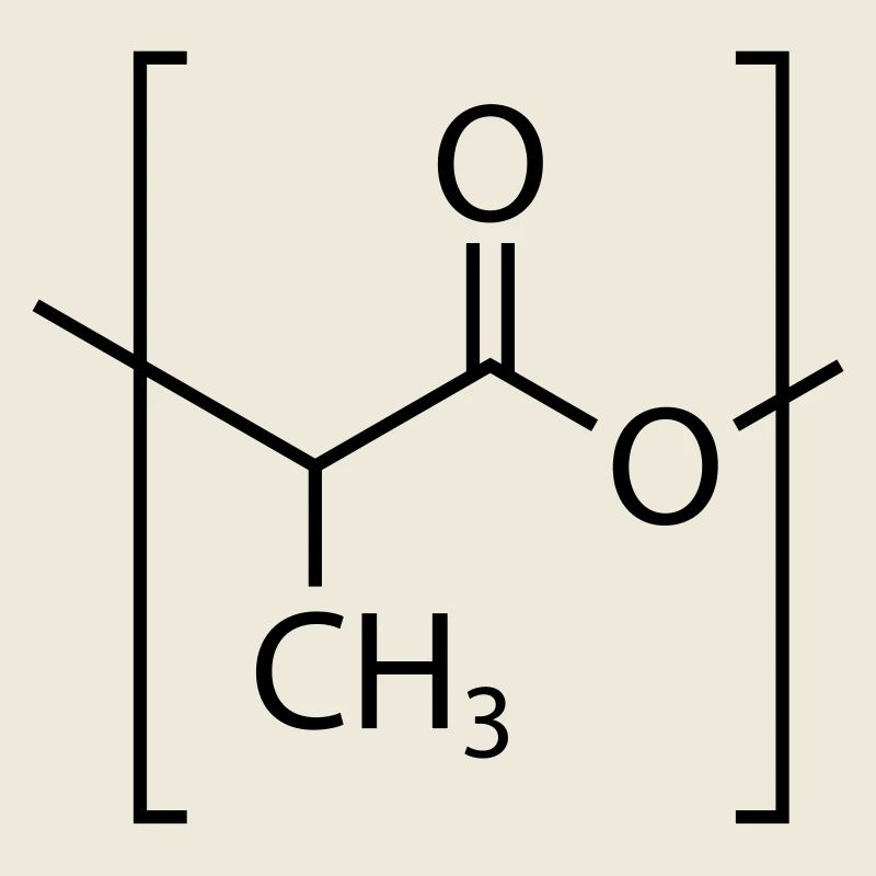 Polylactic acid (PLA) molecule.