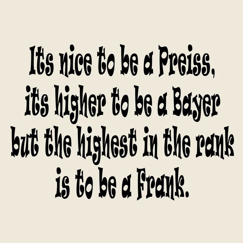 Its nice to be a Preiss ...