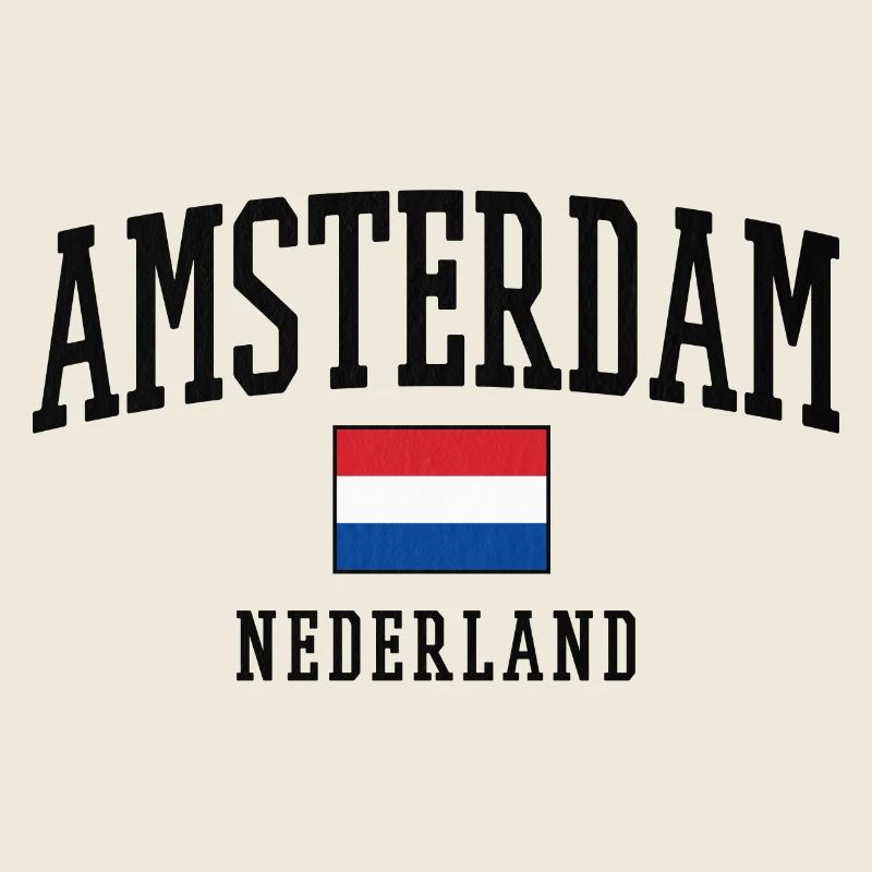 Amsterdam Netherlands Flag Art