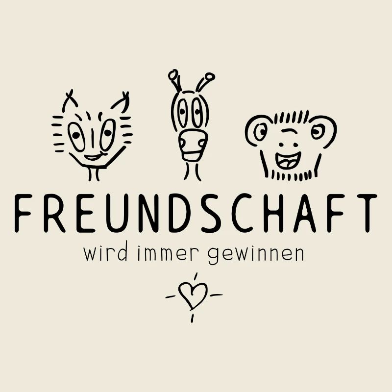 "Freundschaft wird immer gewinnen", schöner Spruch