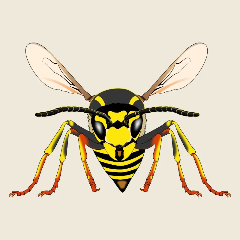 Wasp from the front