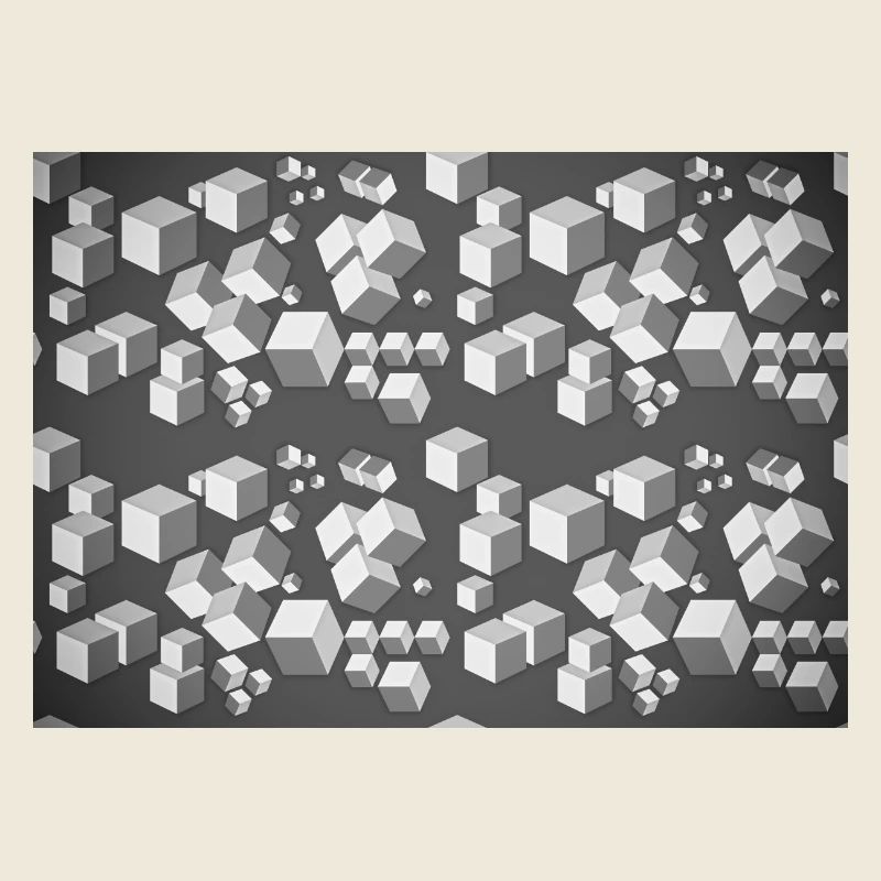 Deco pattern grey-white