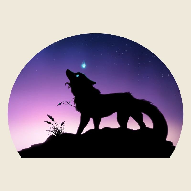 Die Reise eines Sternenwolfs - Silouhette Nocturne