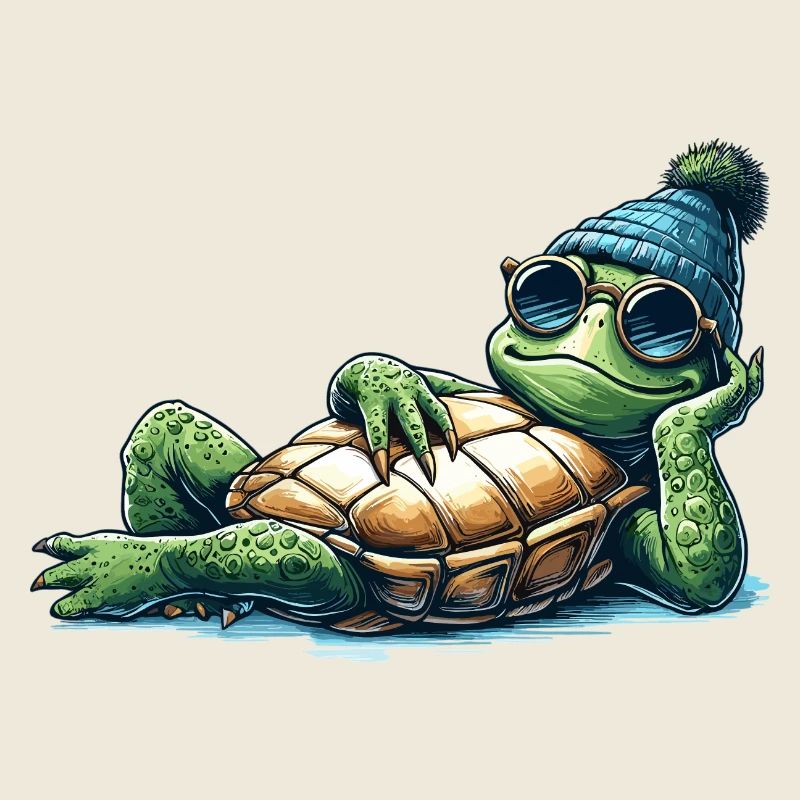 Chill Toad Turtle Cool Chill Gift