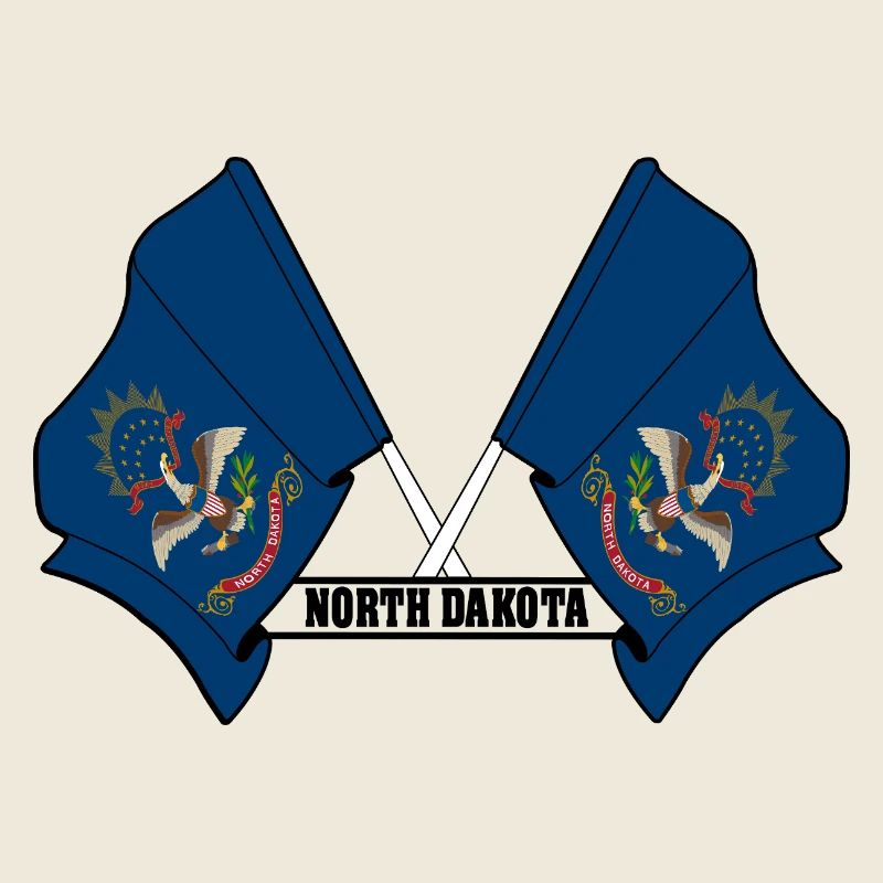 texte des petits drapeaux DAKOTA du Nord