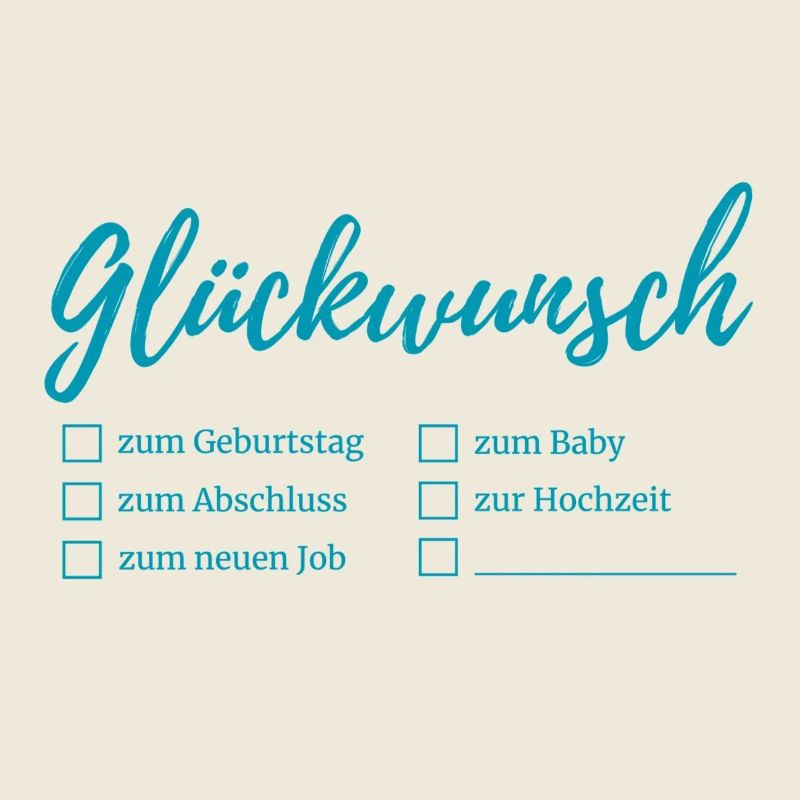 Congratulations lettering checkboxes