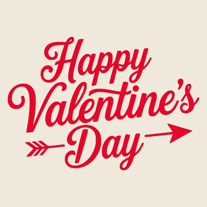 Valentine Script Heart Arrow