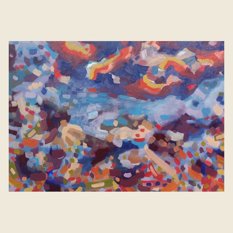 Bunte Mosaikabstraktion